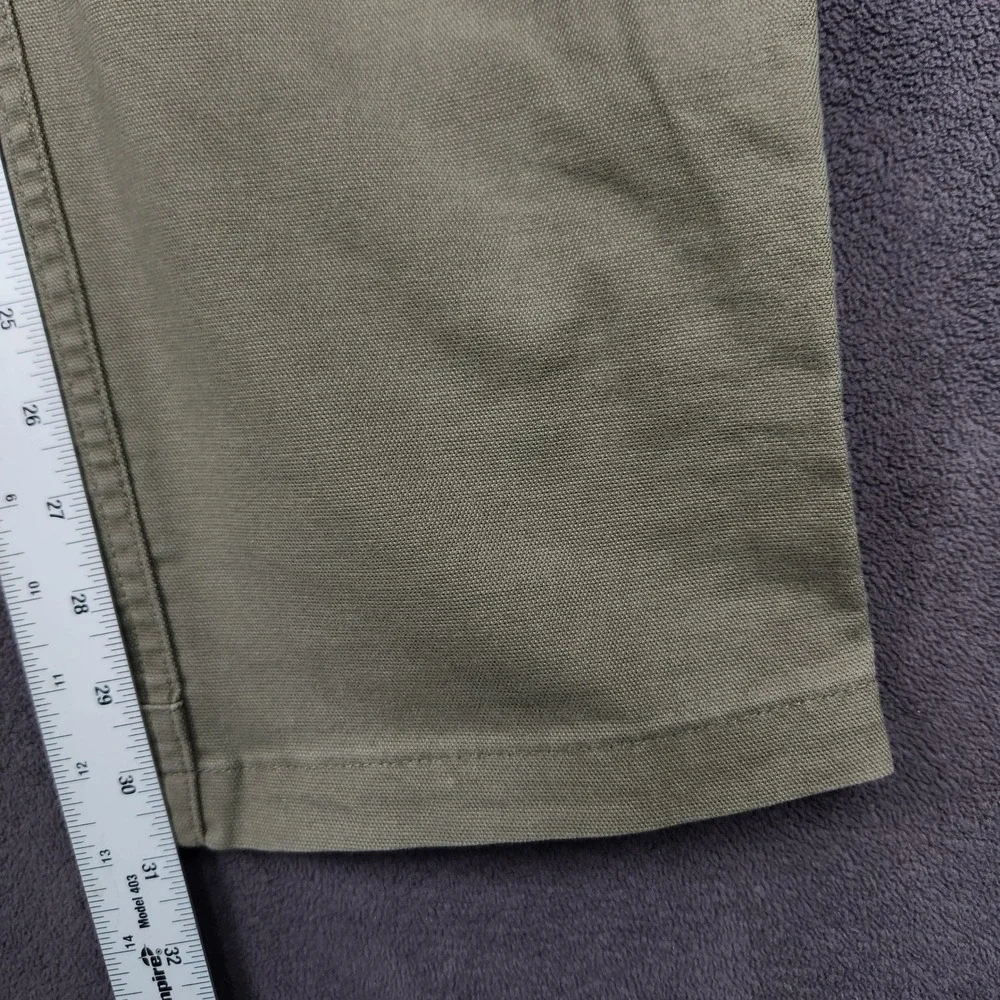 LIVSN Flex Canvas Pants V3 Mens 34x32 Olive Green Organic Cotton Blend Outdoor